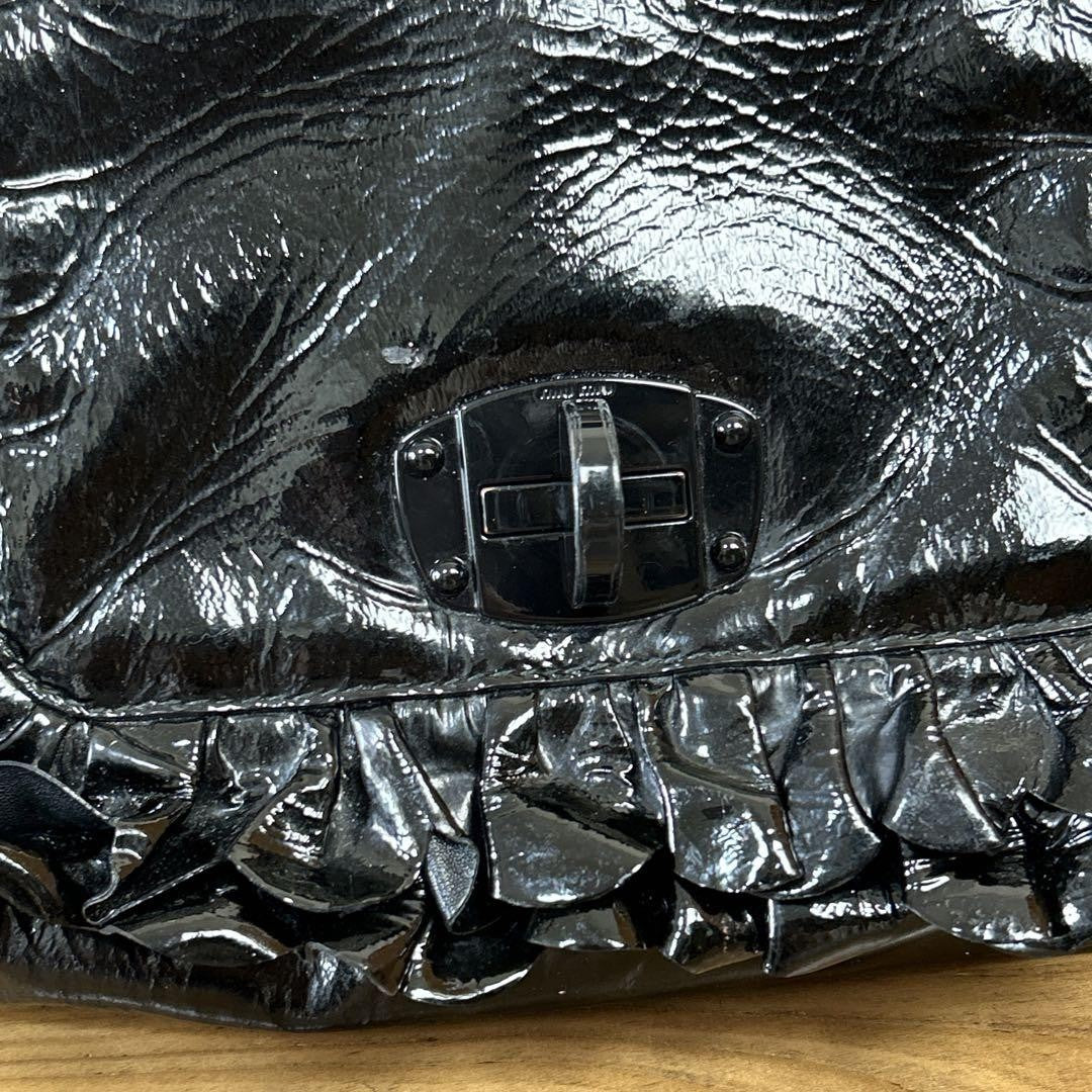 MIU MIU Hand Bag Tote Purse Black Authentic