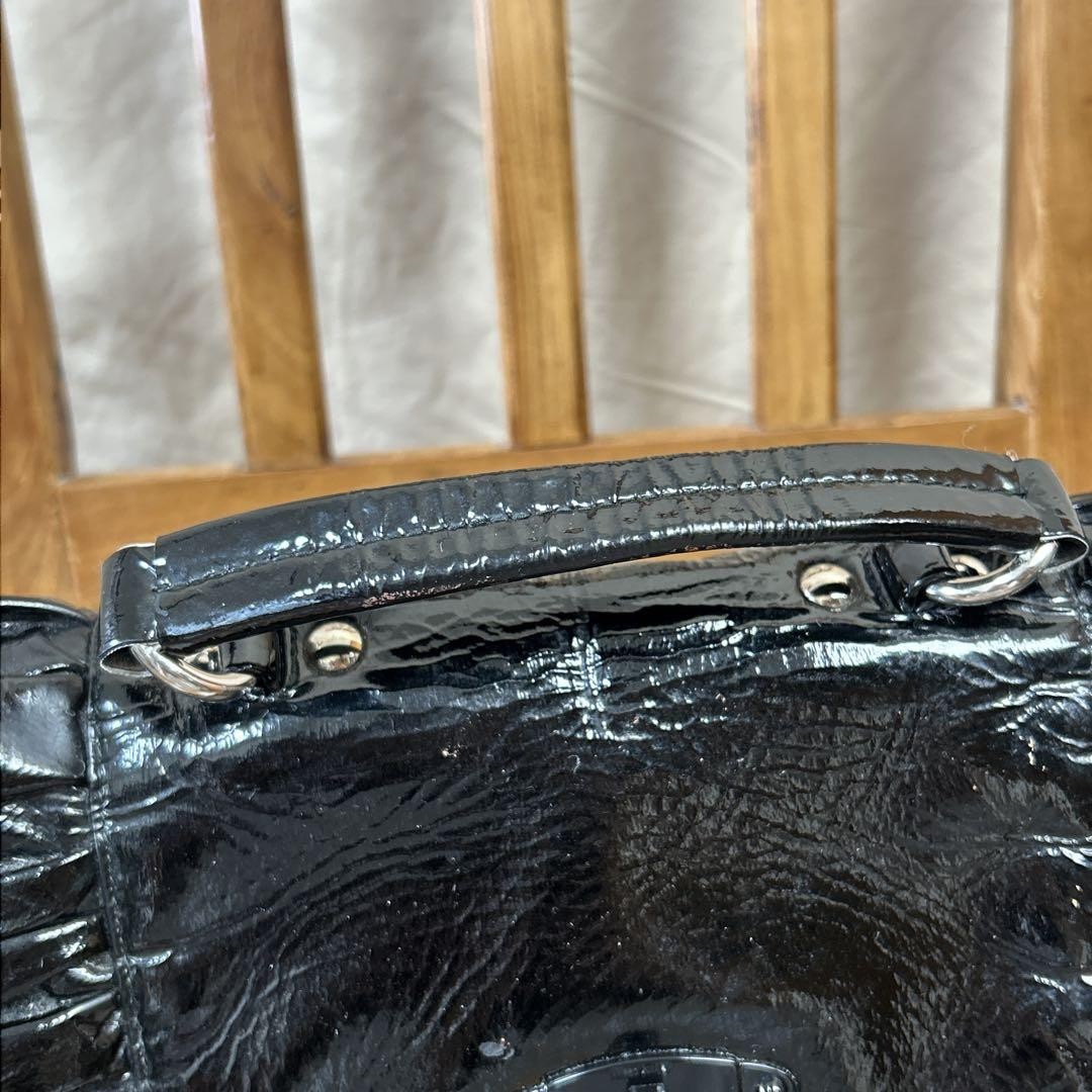 MIU MIU Hand Bag Tote Purse Black Authentic