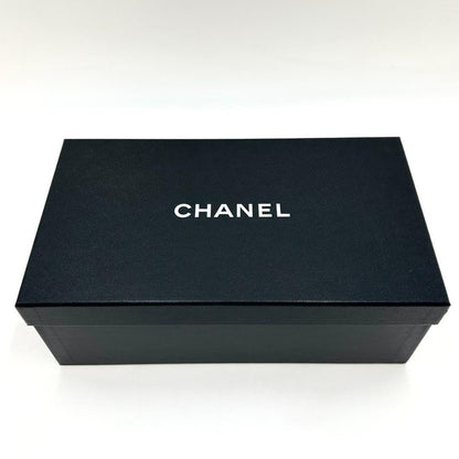 CHANEL Shoes Pumps Heel Cocomark EU 36.0 US 6.0 Leather Black Authentic
