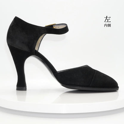 CHANEL Shoes Pumps Heel EU 36.0 US 6.0 Black Authentic