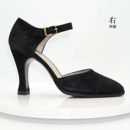 CHANEL Shoes Pumps Heel EU 36.0 US 6.0 Black Authentic
