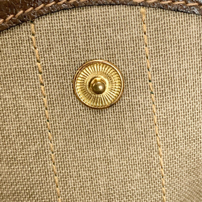 GUCCI Bag Supreme Sherry Line GG Clutch Purse Hand Leather Beige Brown Authentic