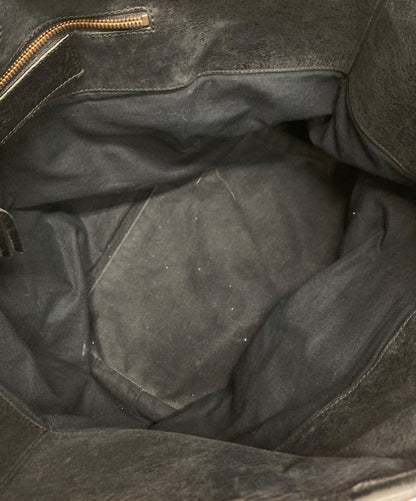 BALENCIAGA Hand Bag Tote Purse THE SUNDAY Black Authentic
