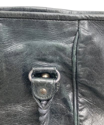 BALENCIAGA Hand Bag Tote Purse THE SUNDAY Black Authentic