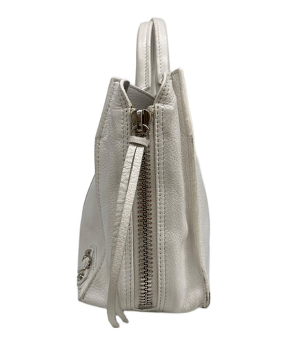 BALENCIAGA Hand Shoulder Bag Tote Purse 2way White Authentic