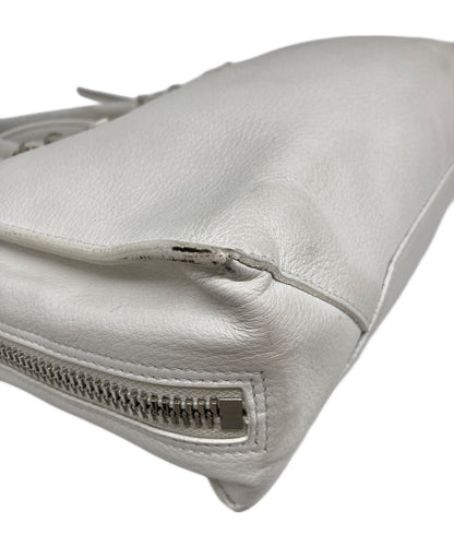 BALENCIAGA Hand Shoulder Bag Tote Purse 2way White Authentic