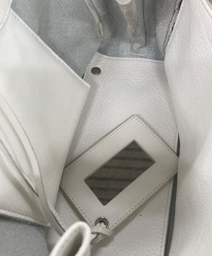BALENCIAGA Hand Shoulder Bag Tote Purse 2way White Authentic