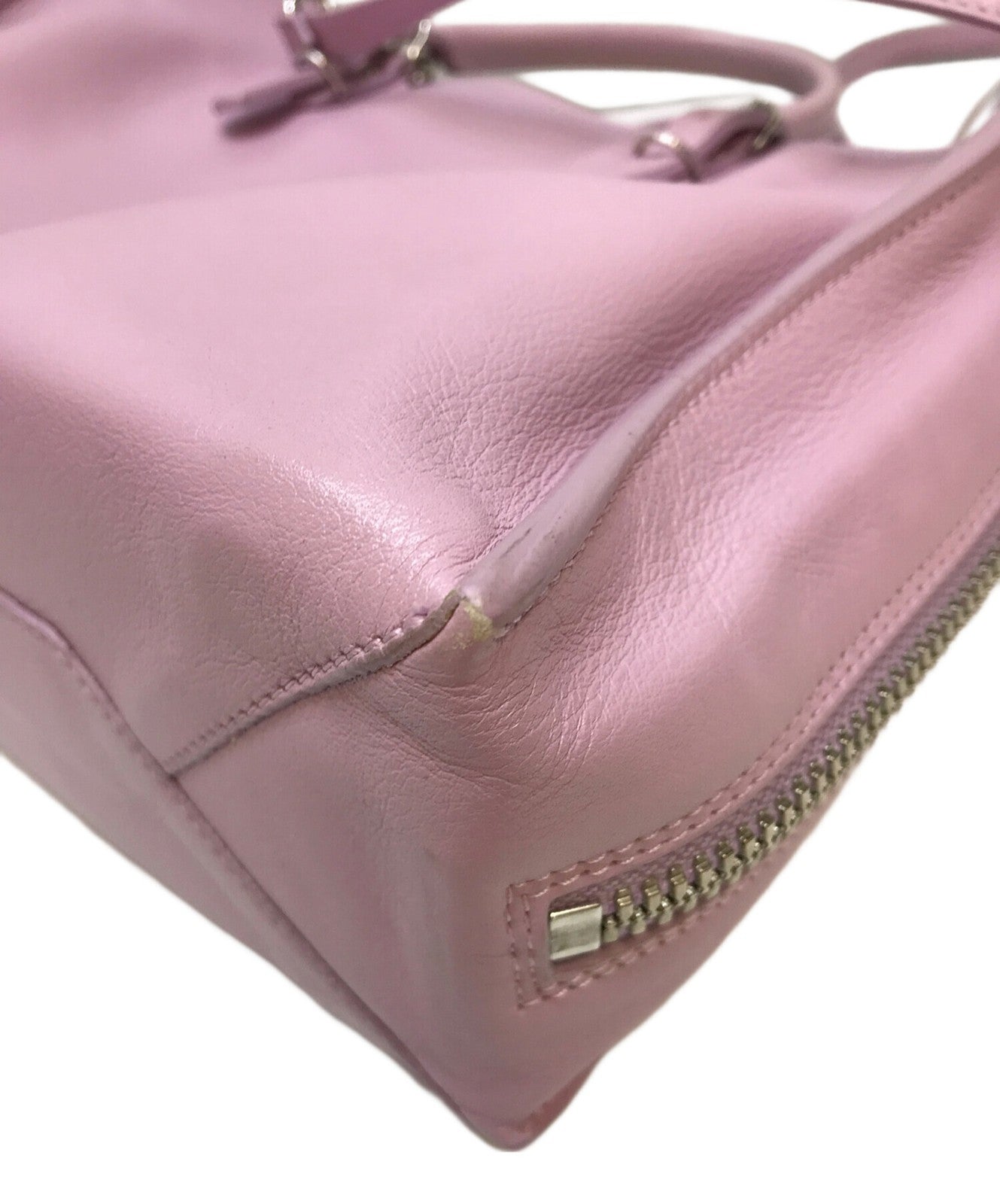 BALENCIAGA Hand Shoulder Bag Tote Purse 2way Paper Mini Pink Authentic