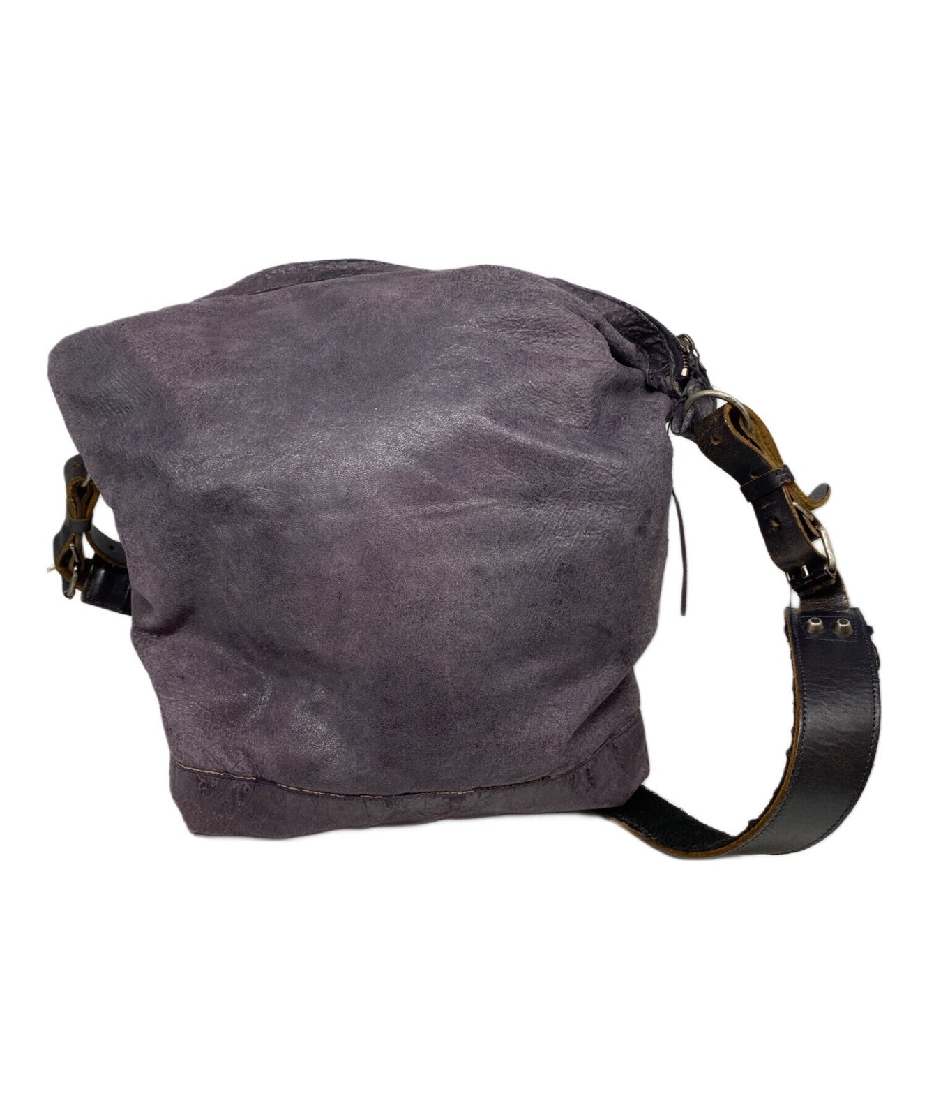 BALENCIAGA Shoulder Bag Purse The Men's Day Brown Authentic