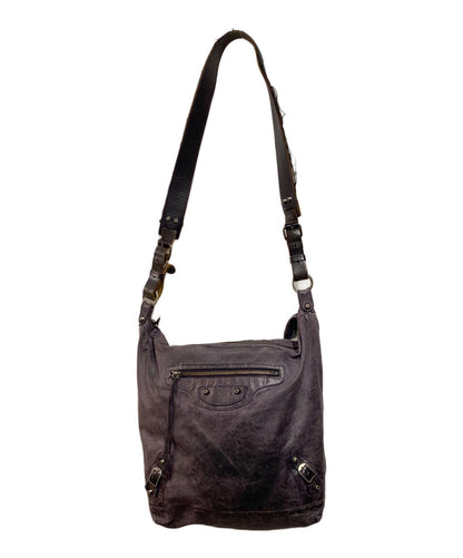 BALENCIAGA Shoulder Bag Purse The Men's Day Brown Authentic