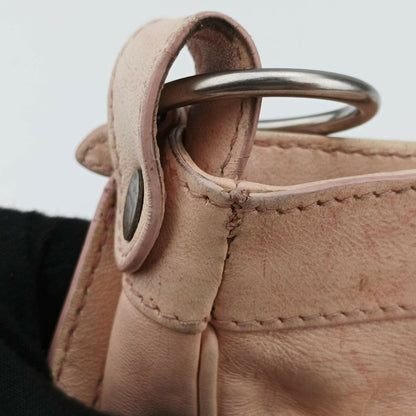 BALENCIAGA Shoulder Bag Purse Leather Pink Authentic