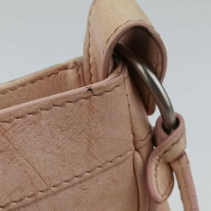 BALENCIAGA Shoulder Bag Purse Leather Pink Authentic