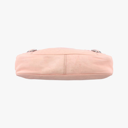 BALENCIAGA Shoulder Bag Purse Leather Pink Authentic