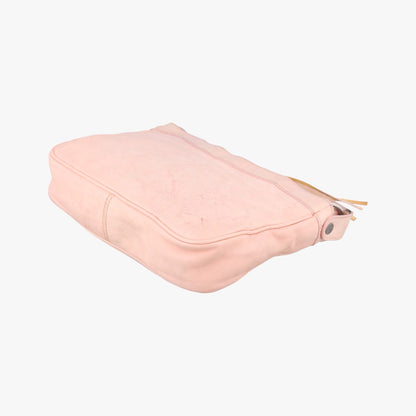 BALENCIAGA Shoulder Bag Purse Leather Pink Authentic