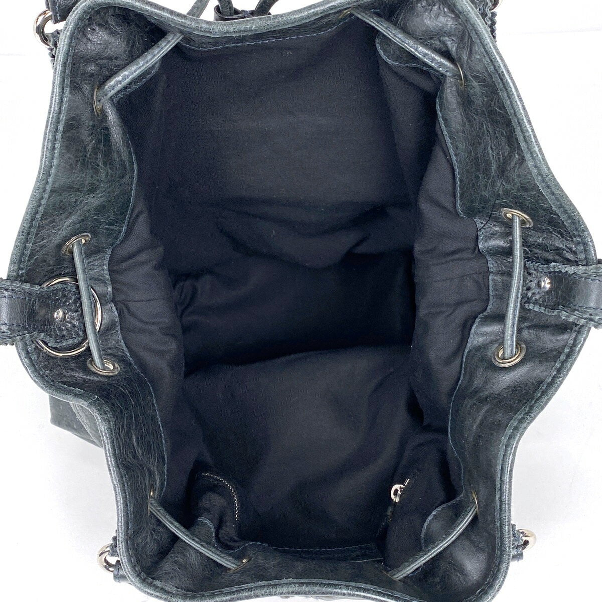 BALENCIAGA Hand Bag Tote Purse Giant Bonbon Leather Green Authentic
