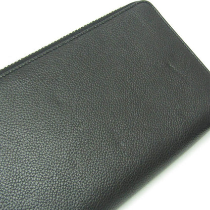 BALENCIAGA Shoulder Bag Purse LEASH CLUTCH Leather Black Authentic