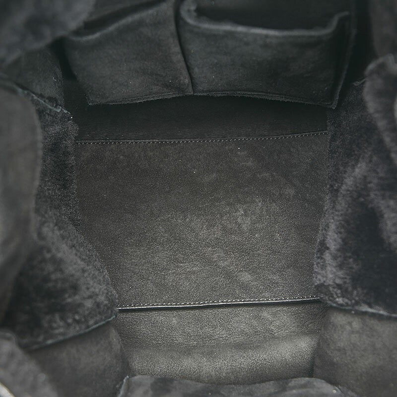 BALENCIAGA Hand Bag Tote Purse Mouton Leather Black Authentic