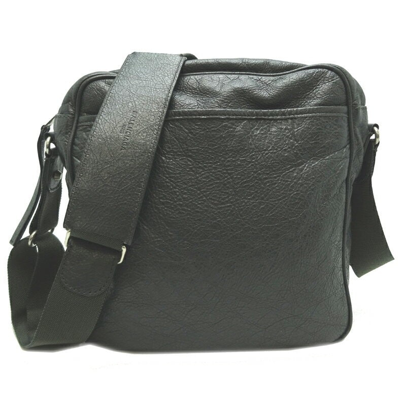 BALENCIAGA Shoulder Bag Purse Leather Gray Authentic