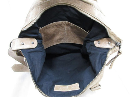 BALENCIAGA Hand Shoulder Bag Tote Purse Beige Authentic