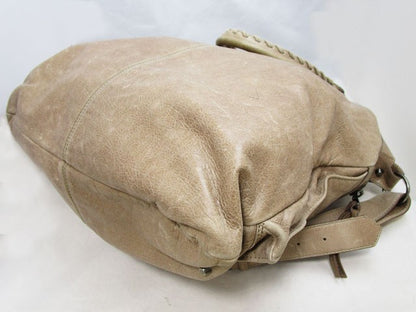 BALENCIAGA Hand Shoulder Bag Tote Purse Beige Authentic