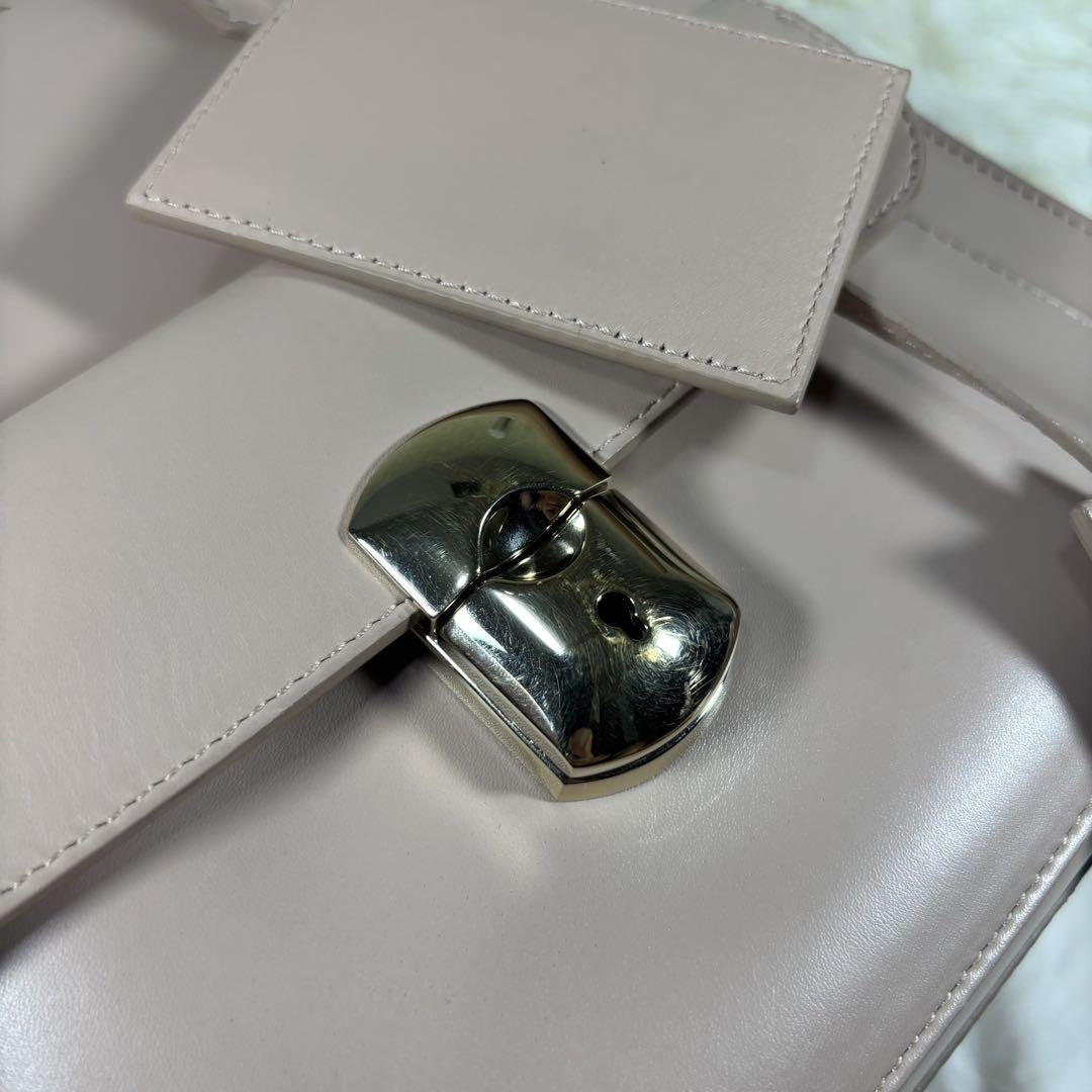 BALENCIAGA Hand Shoulder Bag Tote Purse 2way Leather Pink Authentic