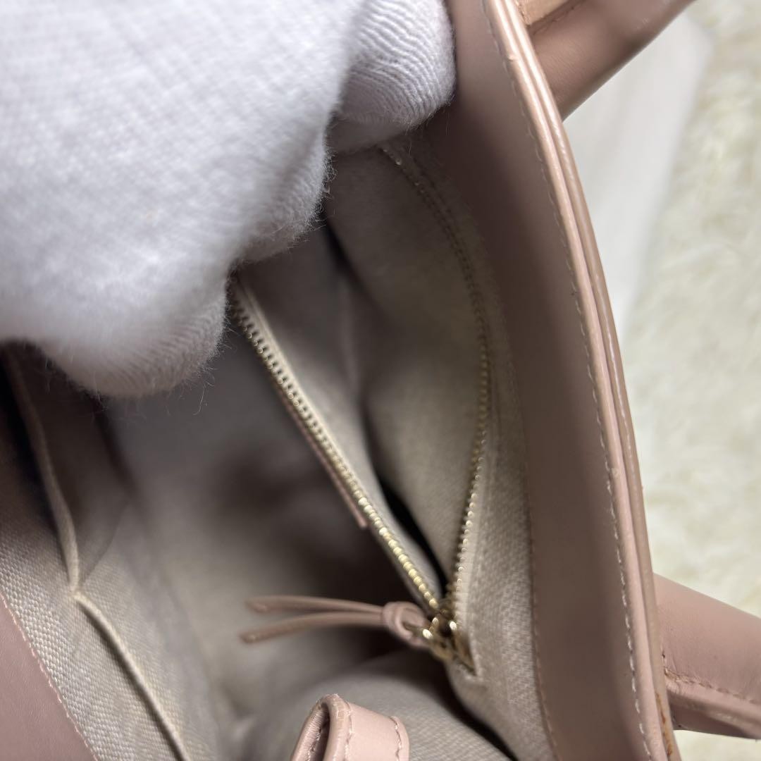 BALENCIAGA Hand Shoulder Bag Tote Purse 2way Leather Pink Authentic