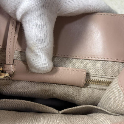 BALENCIAGA Hand Shoulder Bag Tote Purse 2way Leather Pink Authentic