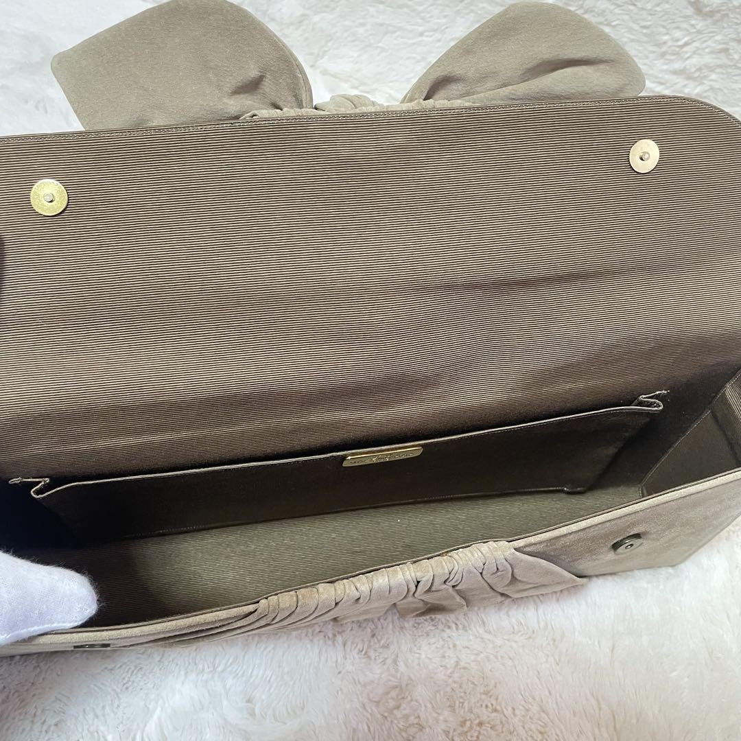 BALENCIAGA Shoulder Bag Purse Suede Beige Authentic