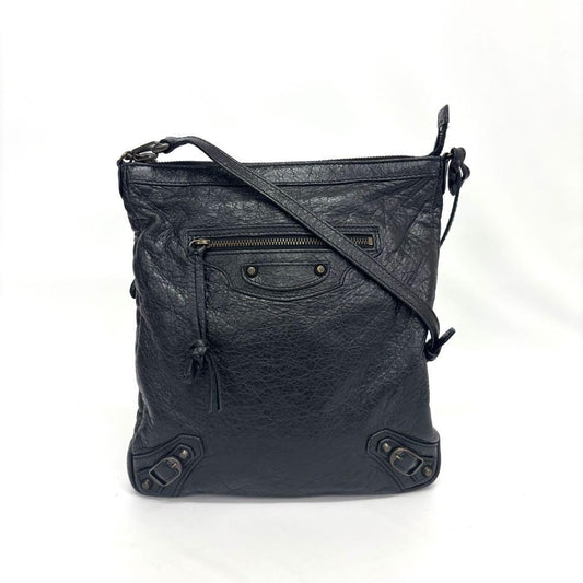 BALENCIAGA Shoulder Bag Purse Leather Authentic
