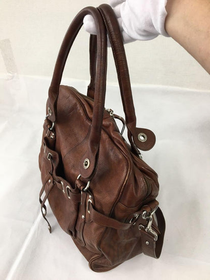 BALENCIAGA Hand Shoulder Bag Tote Purse 2way Oversized Square Authentic