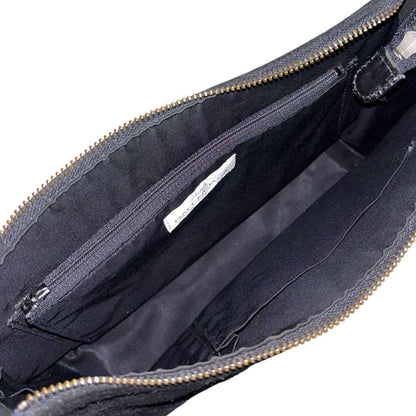 BALENCIAGA Hand Bag Tote Purse Suede Leather Black Authentic