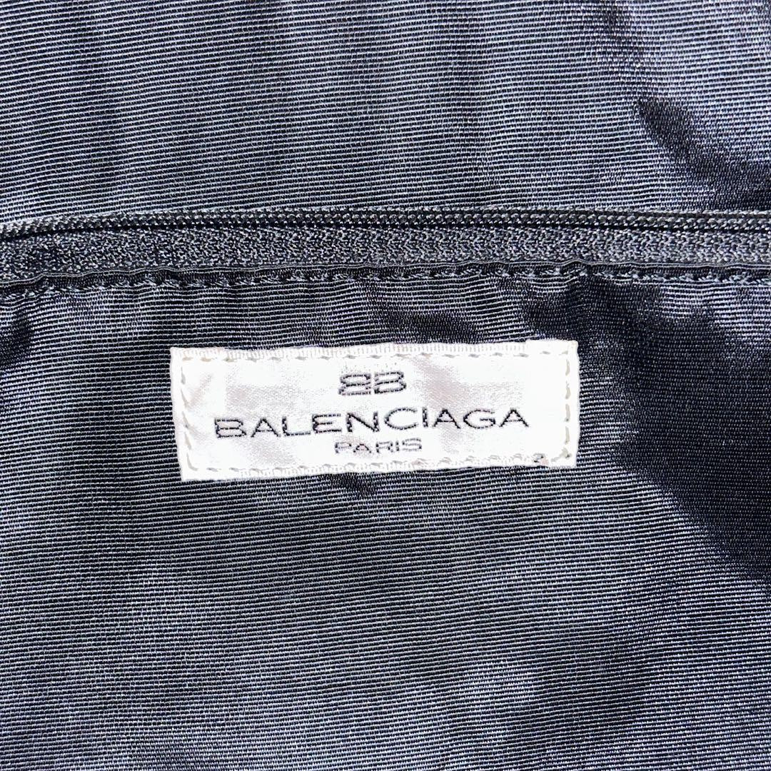 BALENCIAGA Hand Bag Tote Purse Suede Leather Black Authentic