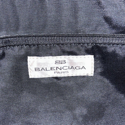 BALENCIAGA Hand Bag Tote Purse Suede Leather Black Authentic