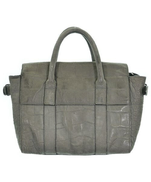 MULBERRY Hand Bag Tote Purse Gray Authentic