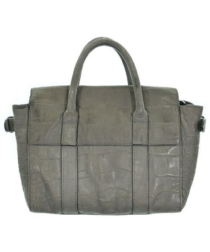 MULBERRY Hand Bag Tote Purse Gray Authentic