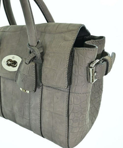 MULBERRY Hand Bag Tote Purse Gray Authentic