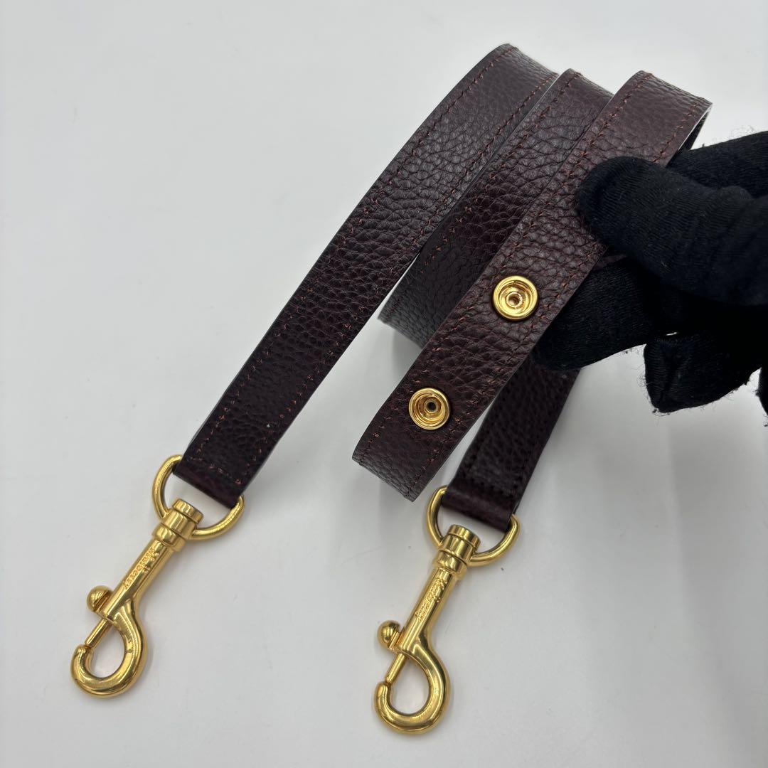 MULBERRY Hand Shoulder Bag Tote Purse 2way Leather Bordeaux Authentic