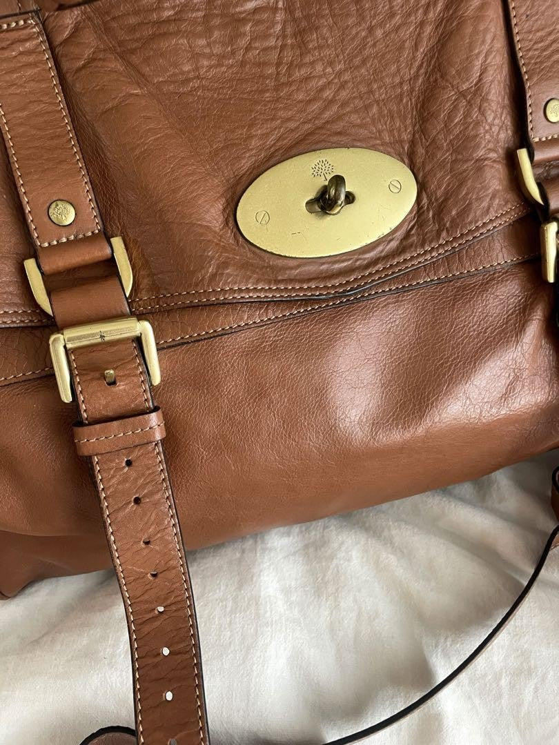 MULBERRY Shoulder Bag Purse Bayswater Brown Authentic