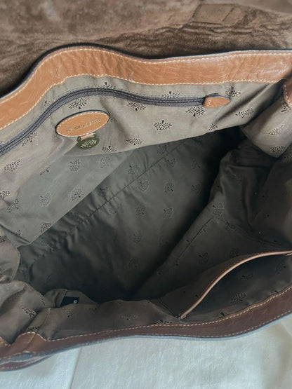 MULBERRY Shoulder Bag Purse Bayswater Brown Authentic