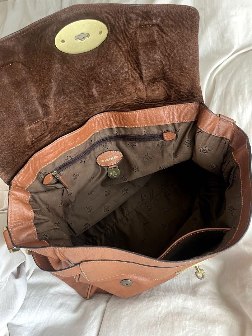 MULBERRY Shoulder Bag Purse Bayswater Brown Authentic