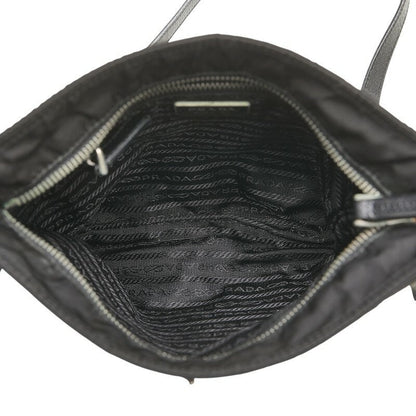 PRADA Shoulder Bag Purse Logo Nylon Black Multicolor Authentic