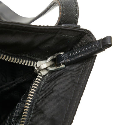 PRADA Shoulder Bag Purse Logo Nylon Black Multicolor Authentic