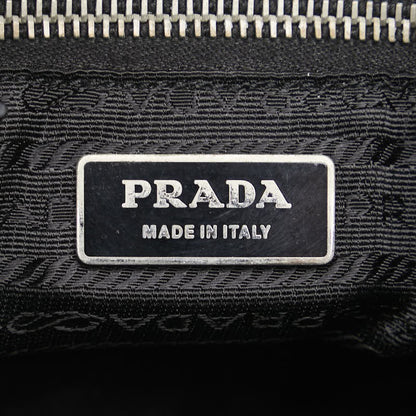 PRADA Shoulder Bag Purse Logo Nylon Black Multicolor Authentic