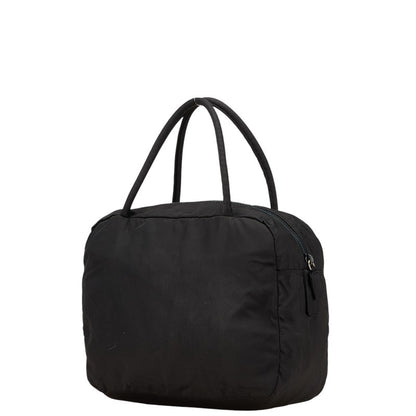PRADA Mini Hand Bag Tote Purse Logo Nylon Black Authentic
