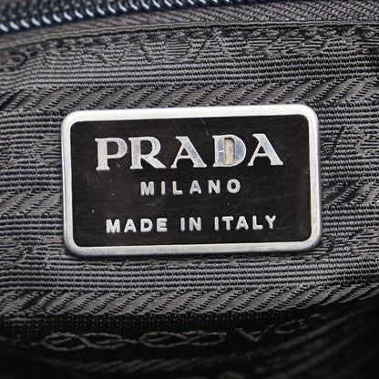 PRADA Mini Hand Bag Tote Purse Logo Nylon Black Authentic