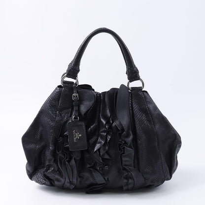 PRADA Hand Bag Tote Purse Black Authentic