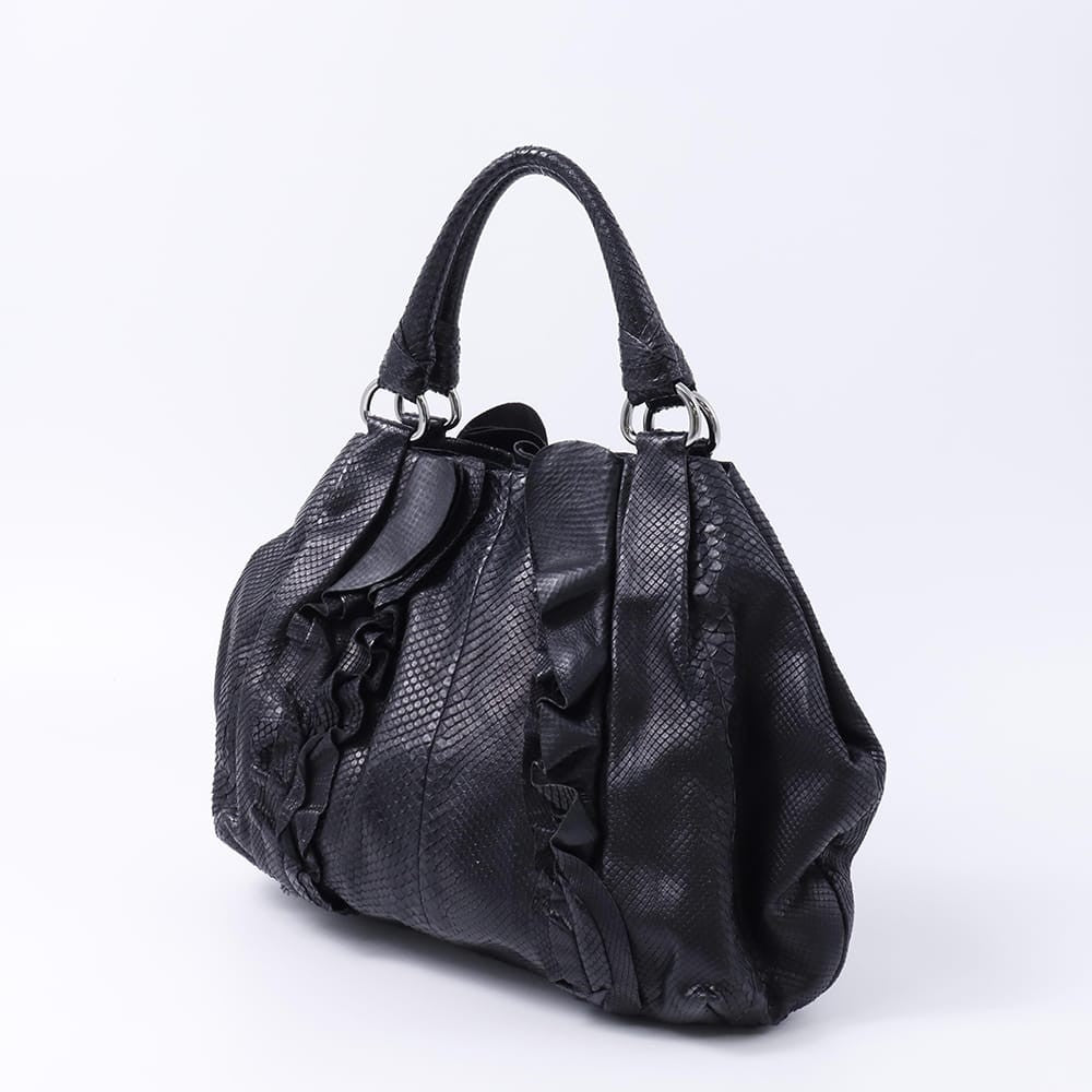 PRADA Hand Bag Tote Purse Black Authentic