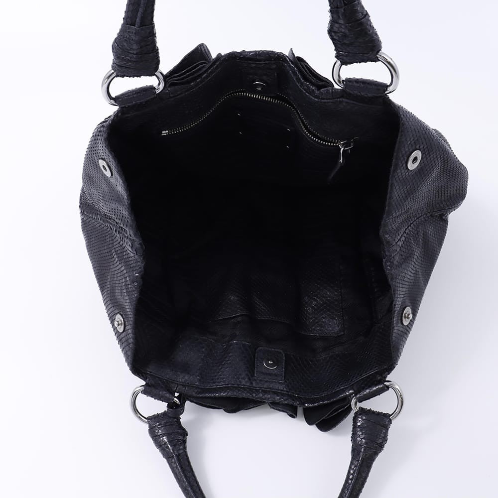 PRADA Hand Bag Tote Purse Black Authentic