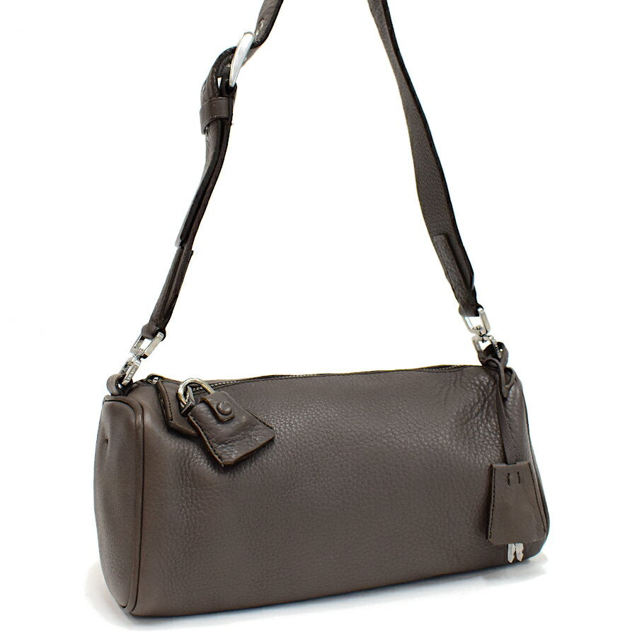 PRADA Shoulder Bag Purse Leather FUMO Authentic