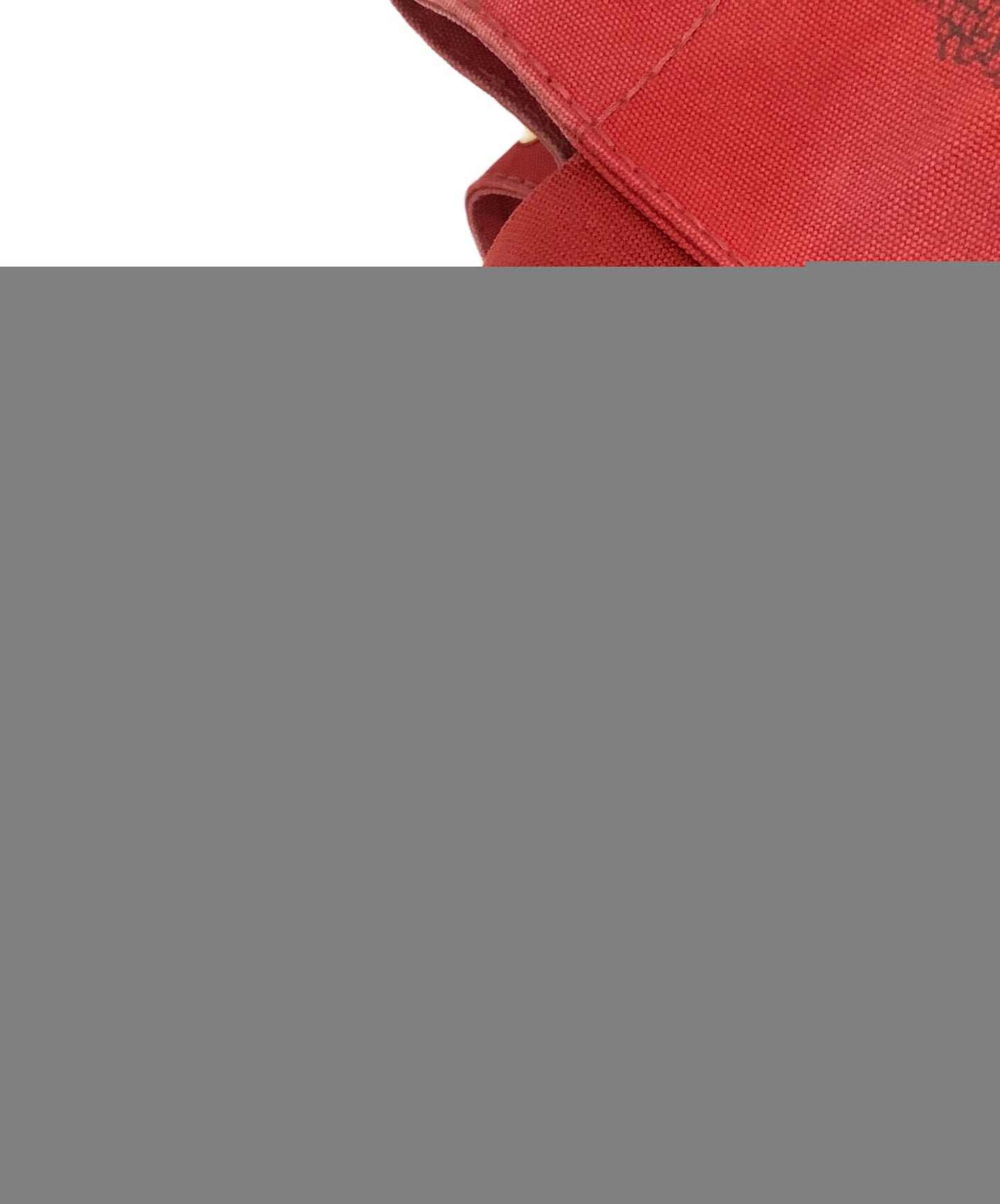 PRADA Hand Bag Tote Purse Canapa Red Authentic